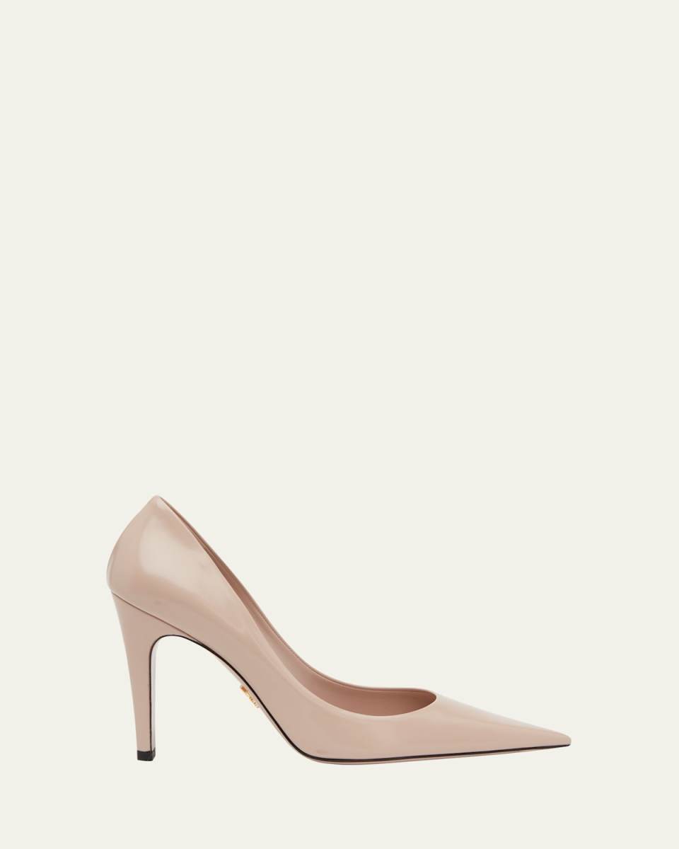 Calfskin Leather Stiletto Pumps